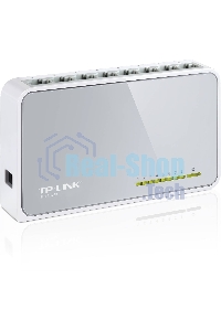 Коммутатор TP-Link SOHO TL-SF1008D Коммутатор 8-port 10/100M mini Desktop Switch, 8 10/100M RJ45 ports, Plastic case