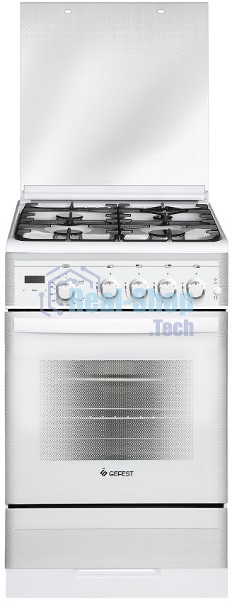 Плита газовая Gefest ПГ 5300-03 0040 белый, конфорок 4 шт, духовка 52 л, 50 см x 85 см x 58.5 см