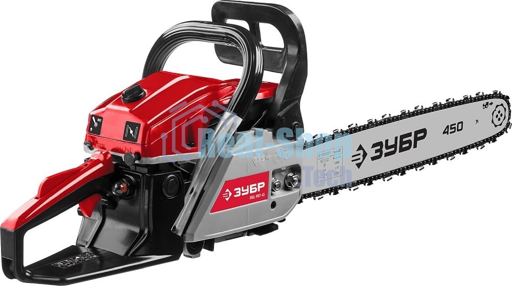 Бензопила Зубр ПБЦ-М52-45, 52 см3, шина 45 см