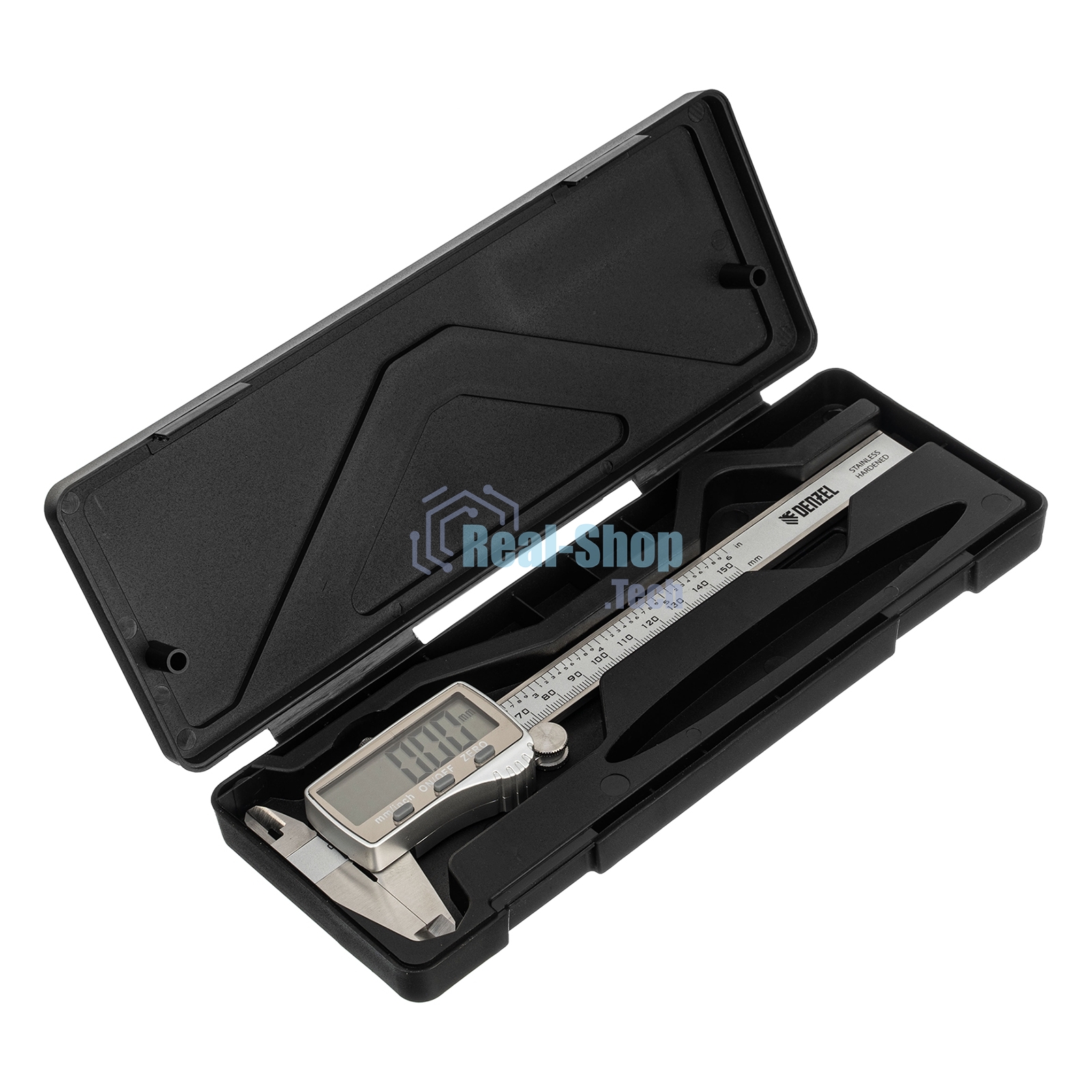 Штангенциркуль Denzel 150 мм, электронный, большой дисплей, с глубиномером