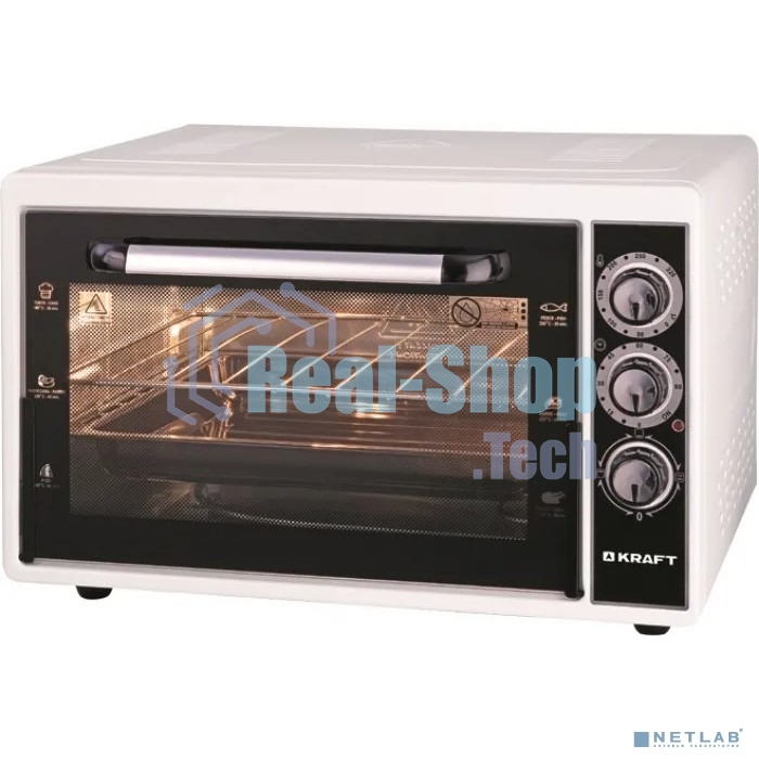 Мини-печь Kraft KF-MO3801W белый, 38 л