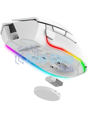 Мышь беспроводная/проводная Razer Basilisk V3 Pro 35K белый, 35000 dpi, радиоканал, Bluetooth, USB, кнопки - 11