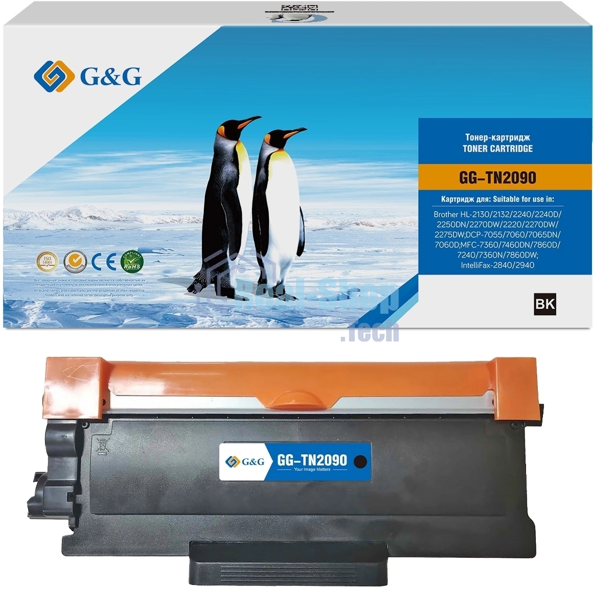 Картридж G&G for Brother HL-2130/2132/2240/2240D/2250DN/2270DW/2220/2270DW/2275DW;DCP-7055/7060/7065DN/7060D;MFC-7360/7460DN/7860D/7240/7360N/7860DW;IntelliFax-2840/2940 without chip 1200 pages