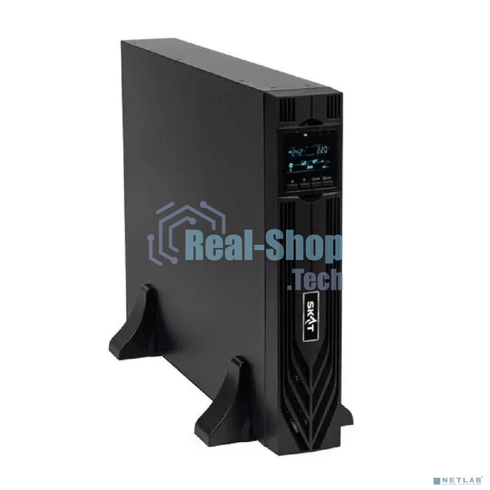Источник бесперебойного питания Бастион SKAT-UPS 3000-RACK-ON-E P3 Online, синус, 3000ВА/3000 Вт, стойка/на пол, 8xC13 + 1xC19, встр. SNMP/USB/RS-232/EPO, БЕЗ АКБ (6 шт 40-200Ач) или SKAT ВС 72/9 RACK, МПТ (8775)