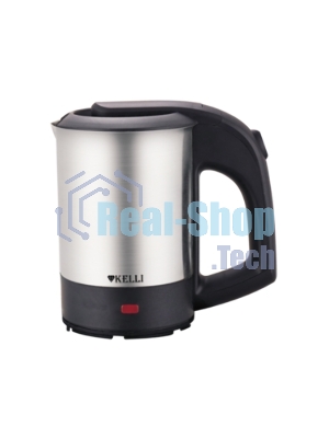 Чайник электрический Kelli KL-1408 0,5л, нержавейка, 1000 Вт