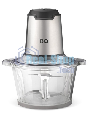 Измельчитель BQ CH2003 Black-Steel. Мощность:600 Вт Стеклянная чаша 2л