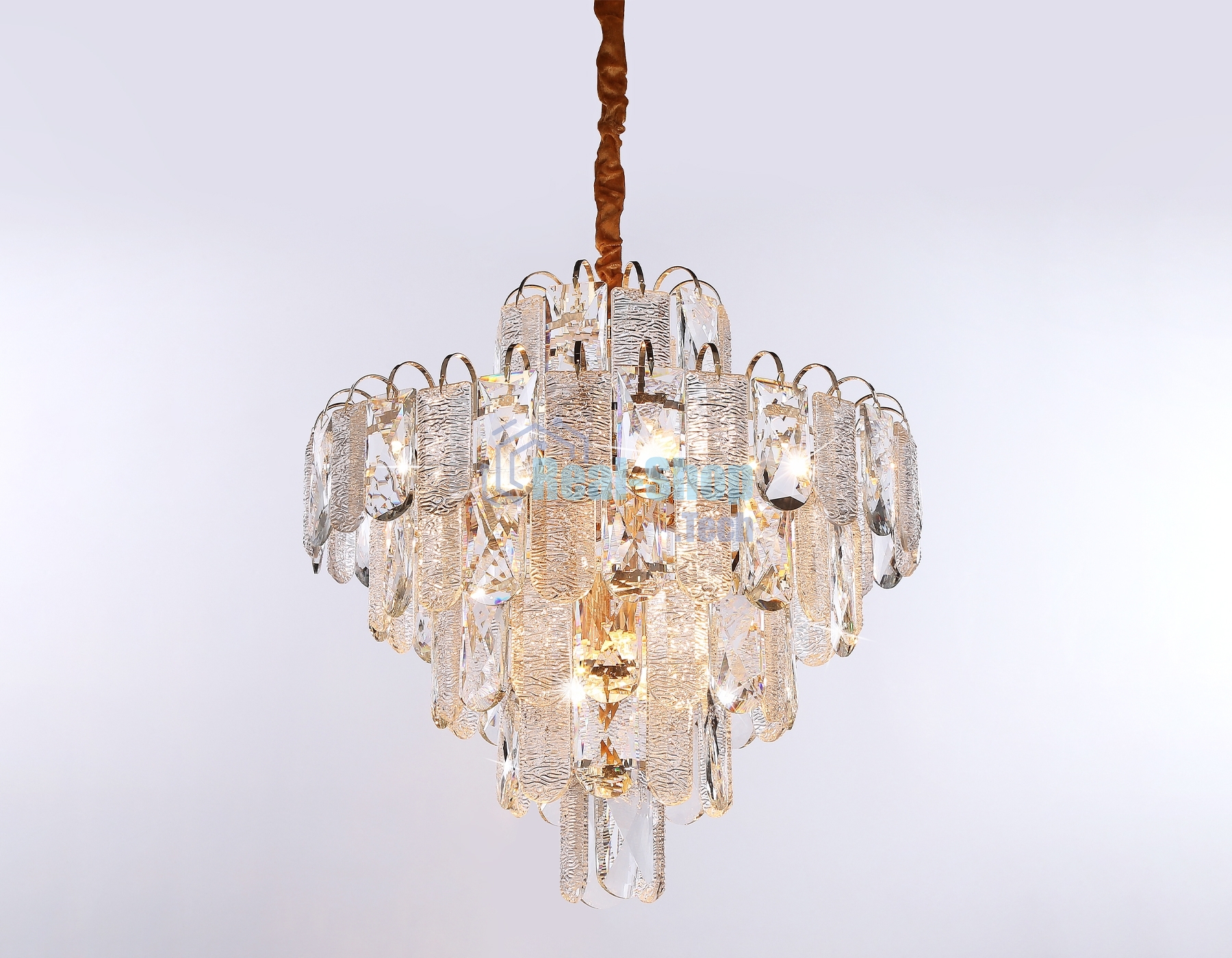 Светильник Ambrella light TR5233/12 SGD/CL/FR золото/прозрачный/белый матовый E27*12 max 40W D600*610