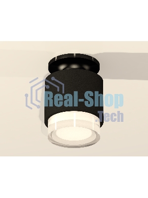 Светильник Ambrella Light XS7511065 SBK/PBK/FR черный песок/черный полированный/белый матовый MR16 GU5.3 (N7926, C7511, N7160)