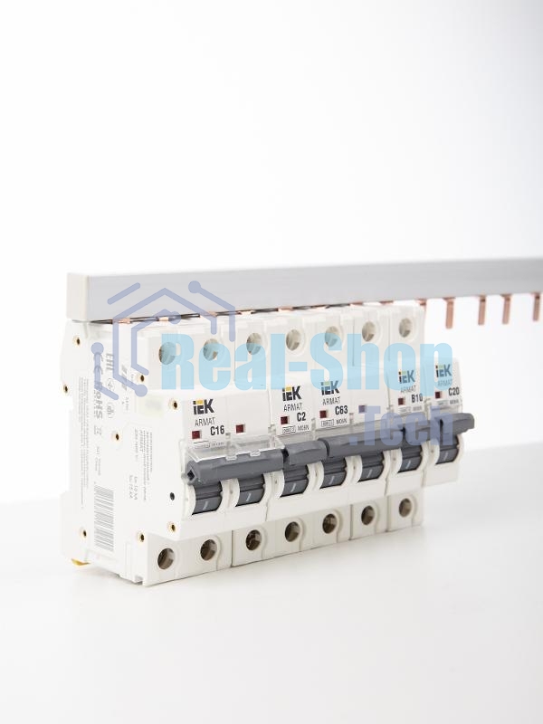 Шина соединительная типа IEK YNS21-2-063PIN (штырь) 2Р 63А (дл.1м) IEK