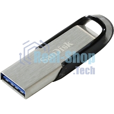 Флешка USB Sandisk CZ73 Cruzer Ultra Flair (SDCZ73-128G-G46), 128Gb, USB 3.0, R/W 150/45, серебристый/черный