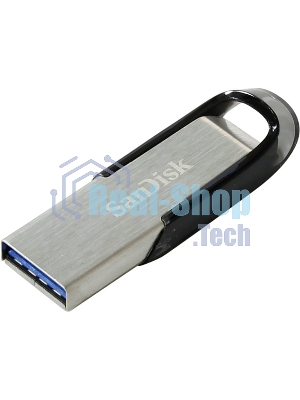Флешка USB Sandisk CZ73 Cruzer Ultra Flair (SDCZ73-128G-G46), 128Gb, USB 3.0, R/W 150/45, серебристый/черный