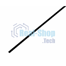 Трубка термоусадочная 3.0/1.5 1м черный Rexant 20-3006