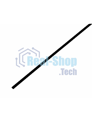 Трубка термоусадочная 3.0/1.5 1м черный Rexant 20-3006