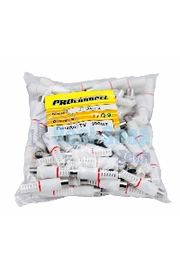 Разъем гнездо TV без пайки белый PROCONNECT