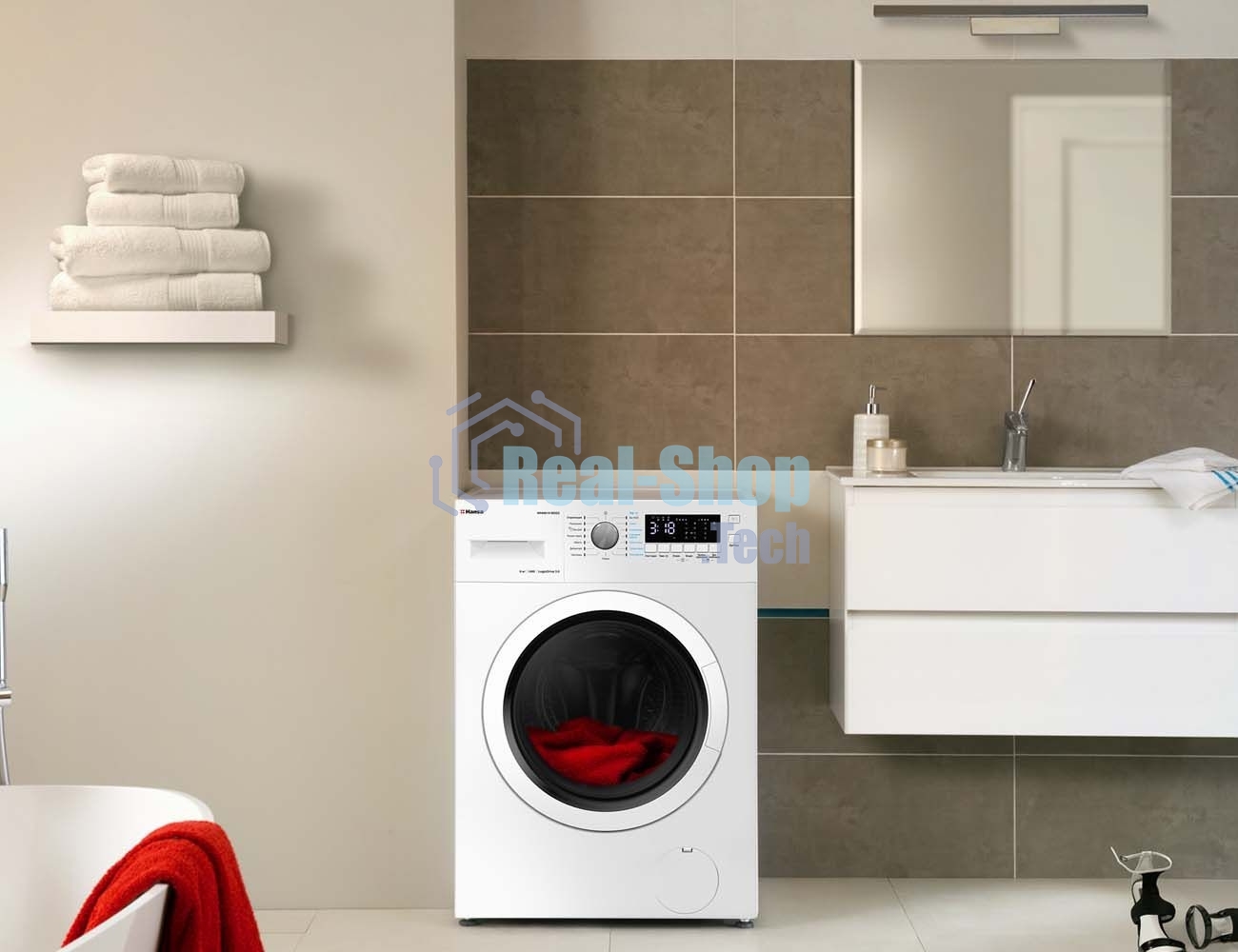 Стиральная машина Hansa WHN8141BSD2 белый загр. фронтальная макс.: 8 кг 1400 об/мин класс: А+++