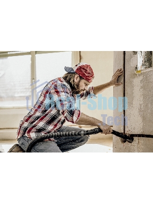 Строительный пылесос Karcher WD 6 P S V-30/6/22/T желтый, 1300 Вт, уборка сухая/сбор воды, пылесборник мешок/контейнер, 30 л