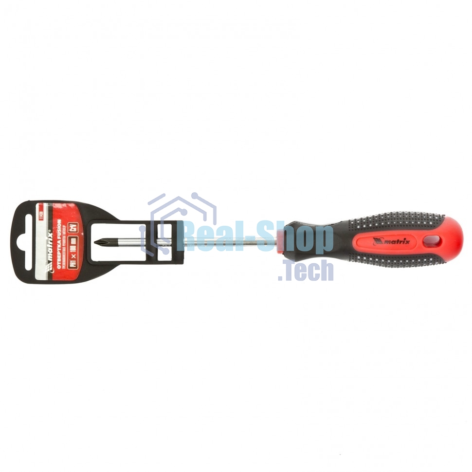 Отвертка Matrix Fusion 11438 PH1 х 100 мм, CrV, 3-х компонентная рукоятка 