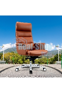 Кресло руководителя Cactus CS-LBR-CARACAS кожа крестов. алюминий