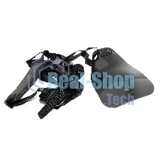 Ремень жилет для бензокосы мотокосы триммера на 2 плеча с защитой бедра черный