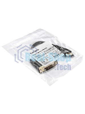 Кабель-адаптер HDMI-DVI-D ExeGate EX-CC-HDMIM-DVIM (19M/25M, позолоченные контакты)