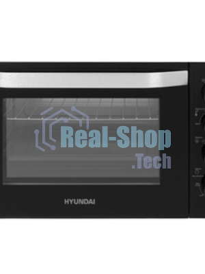 Мини-печь Hyundai MIO-HY081 38 л, 2000 Вт, серебристый/черный