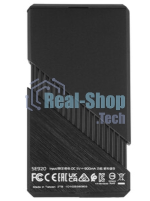 Внешний SSD ADATA SE920, 4TB, USB 4 Type-C, R/W 3800/3700, черный