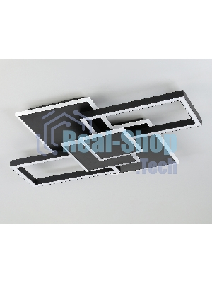 Потолочный светодиодный светильник Ambrella light FA1032/5 BK черный 95W 3000K-6400K 705*500*95 (ПДУ ИК)