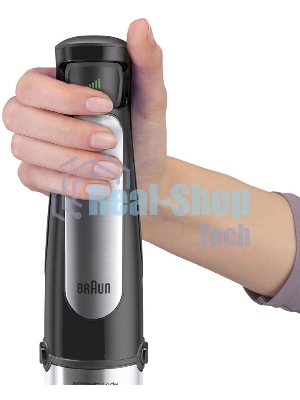 Блендер погружной Braun Multiquick 7 MQ7075X черный, 1000 Вт, плавная регулировка, турбо