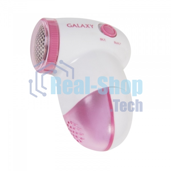 Машинка для удаления катышков Galaxy LINE GL 6301, белый c розовым, питание: 2 батарейки 