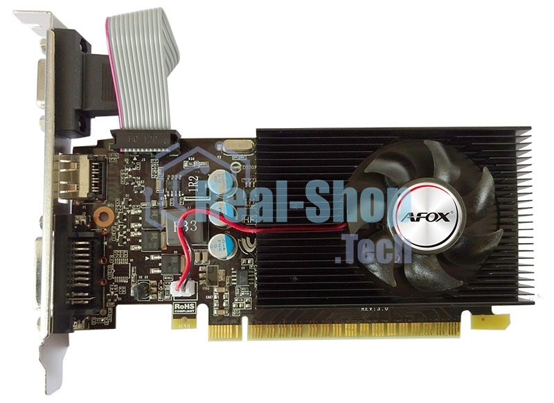 Видеокарта AFOX Geforce GT730 1Gb DDR3 128Bit DVI HDMI VGA LP Single Fan