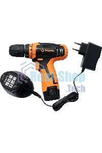 Дрель-шуруповерт аккумуляторная Вихрь ДА-12Л-2к 72/14/7, Аккумуляторная, 12В, 2 АКБ, Кейс