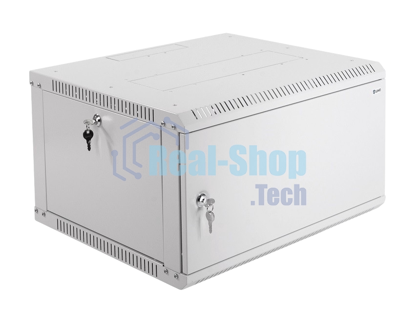 Шкаф телеком. настенный разборный 6U (600х520) дверь металл (ШРН-Э-6.500.1)