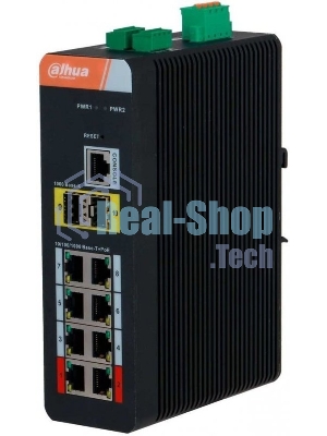 Коммутатор Dahua DH-IS4210-8GT-120 8x1 Гбит/с 2SFP 8PoE 120W управляемый