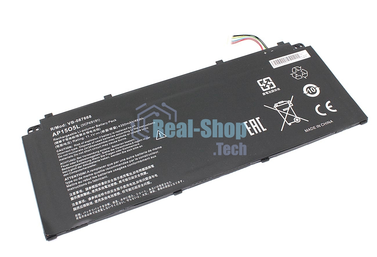 Аккумуляторная батарея для ноутбука Acer Chromebook R13 CB5-312T 11.1V 4350mAh OEM