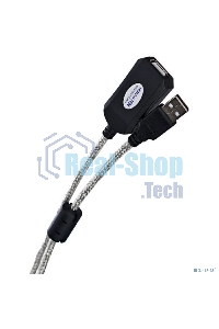 Кабель AM/AF USB2.0 10м AOpen удлинитель активный(с усилителем) USB2.0-repeater, ACU823-10M