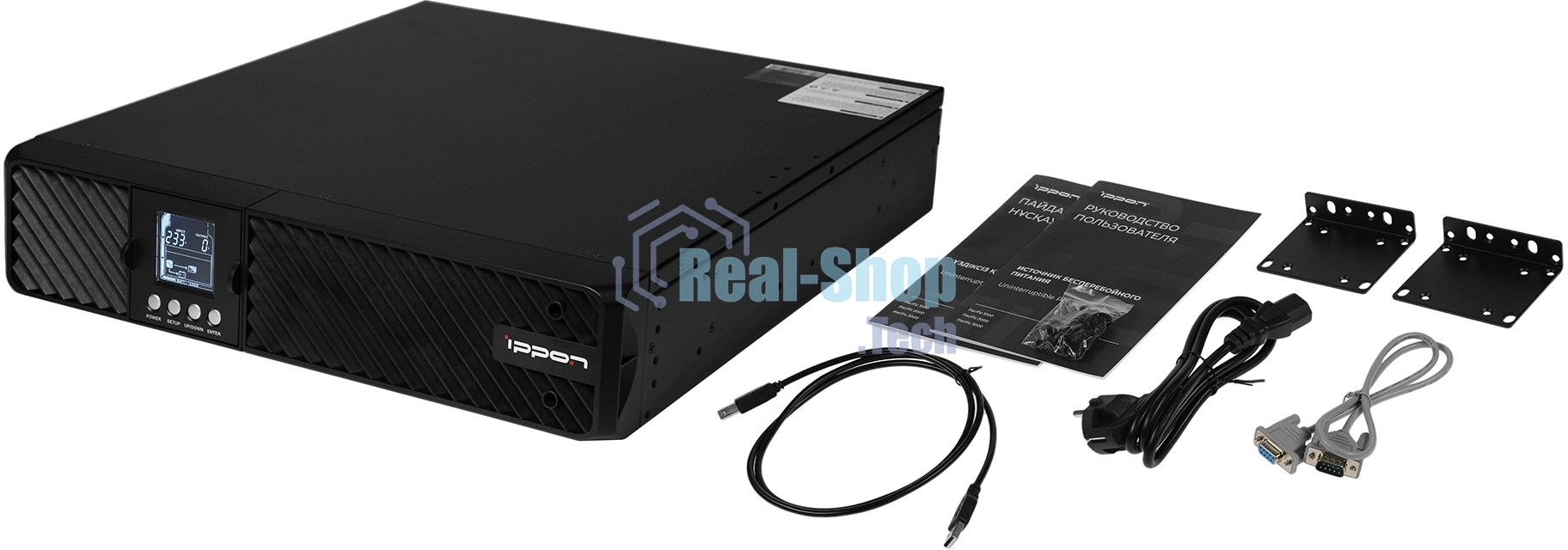 Источник бесперебойного питания Ippon Pacific 1000 900Вт 1000ВА черный