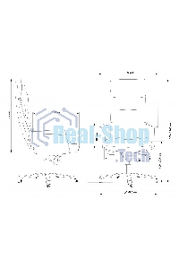 Кресло руководителя Cactus CS-LBR-CARACAS кожа крестов. алюминий