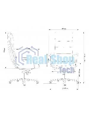 Кресло руководителя Cactus CS-LBR-CARACAS кожа крестов. алюминий