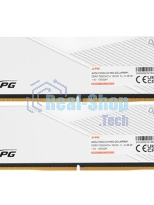 Оперативная память XPG Lancer, DDR5, 32GB (2x16GB), 7200MHz, CL34, DIMM, с радиаторами, RGB, черный