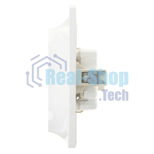 Розетка 2-м СП Glossa с заземл. в сборе бел. SchE GSL000124
