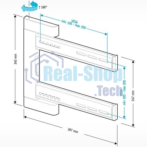 Кронштейн Holder LEDS-7013 черный