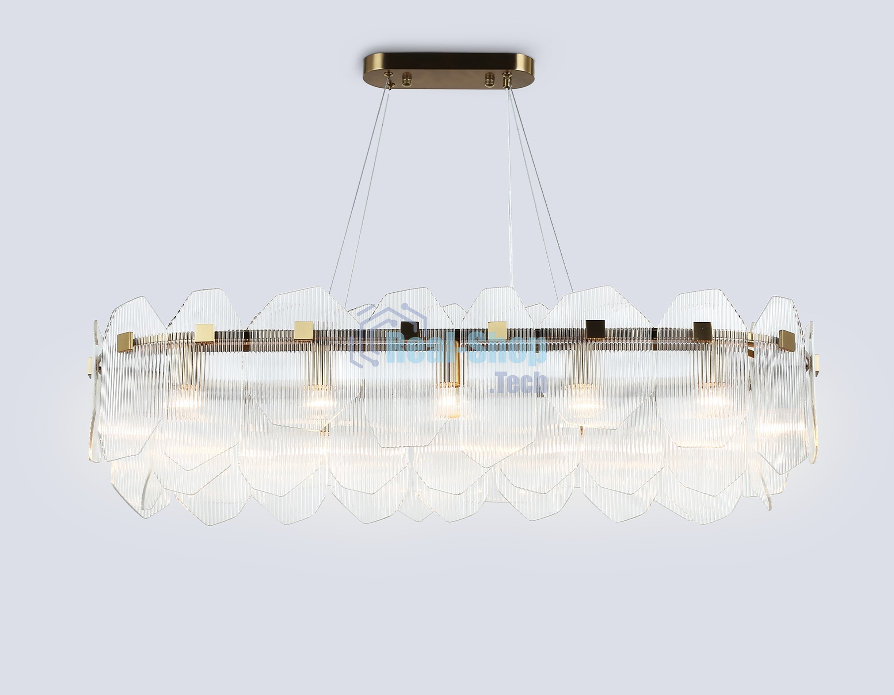 Светильник Ambrella light LH31255/12 BS/CL латунь/прозрачный E14*12 max 40W 1000*340*270