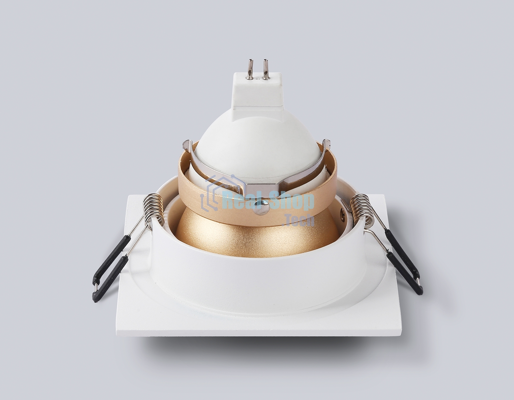 Встраиваемый точечный светильник Ambrella light TN102827 WH/GD белый/золото GU5.3 92*92*50
