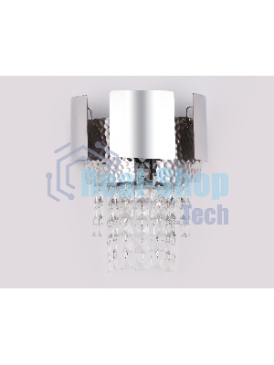 Светильник Ambrella light TR5250/2 SL/CL серебро/прозрачный E14/2 max 40W 270*240*150