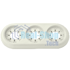Рамка Bylectrica Рамка 3-местн. серия РЕТРО, (ЮЛИГ.735212.472 бежевый)