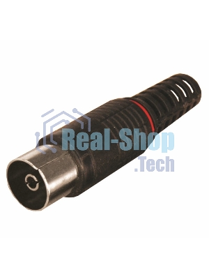 Разъем гнездо TV без пайки черный PROCONNECT