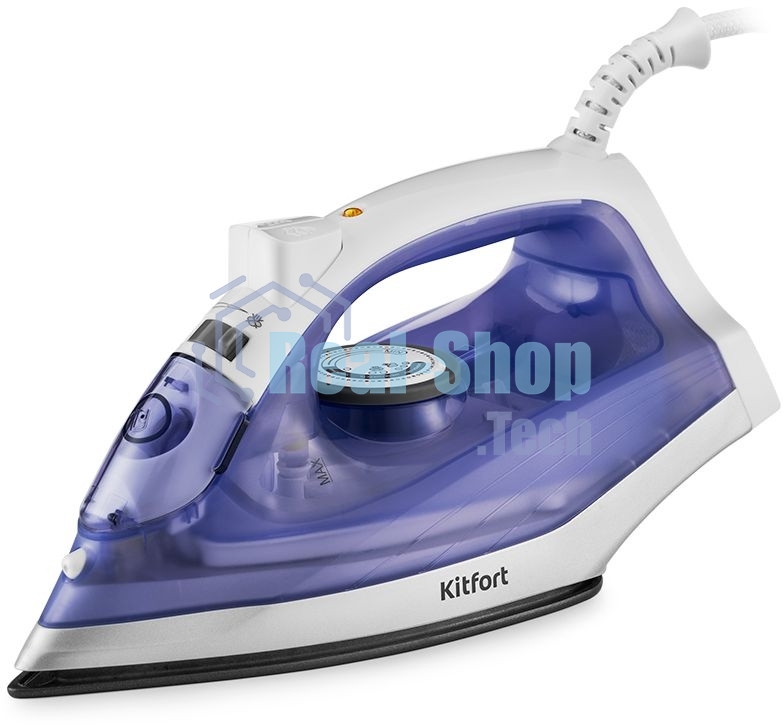 Утюг Kitfort KT-2603 1300Вт белый/фиолетовый