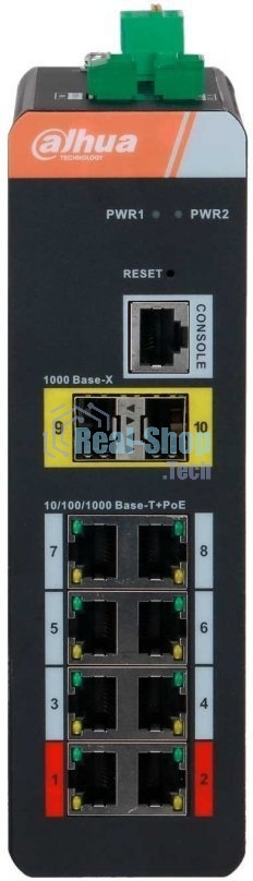 Коммутатор Dahua DH-IS4210-8GT-120 8x1 Гбит/с 2SFP 8PoE 120W управляемый