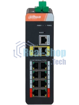 Коммутатор Dahua DH-IS4210-8GT-120 8x1 Гбит/с 2SFP 8PoE 120W управляемый