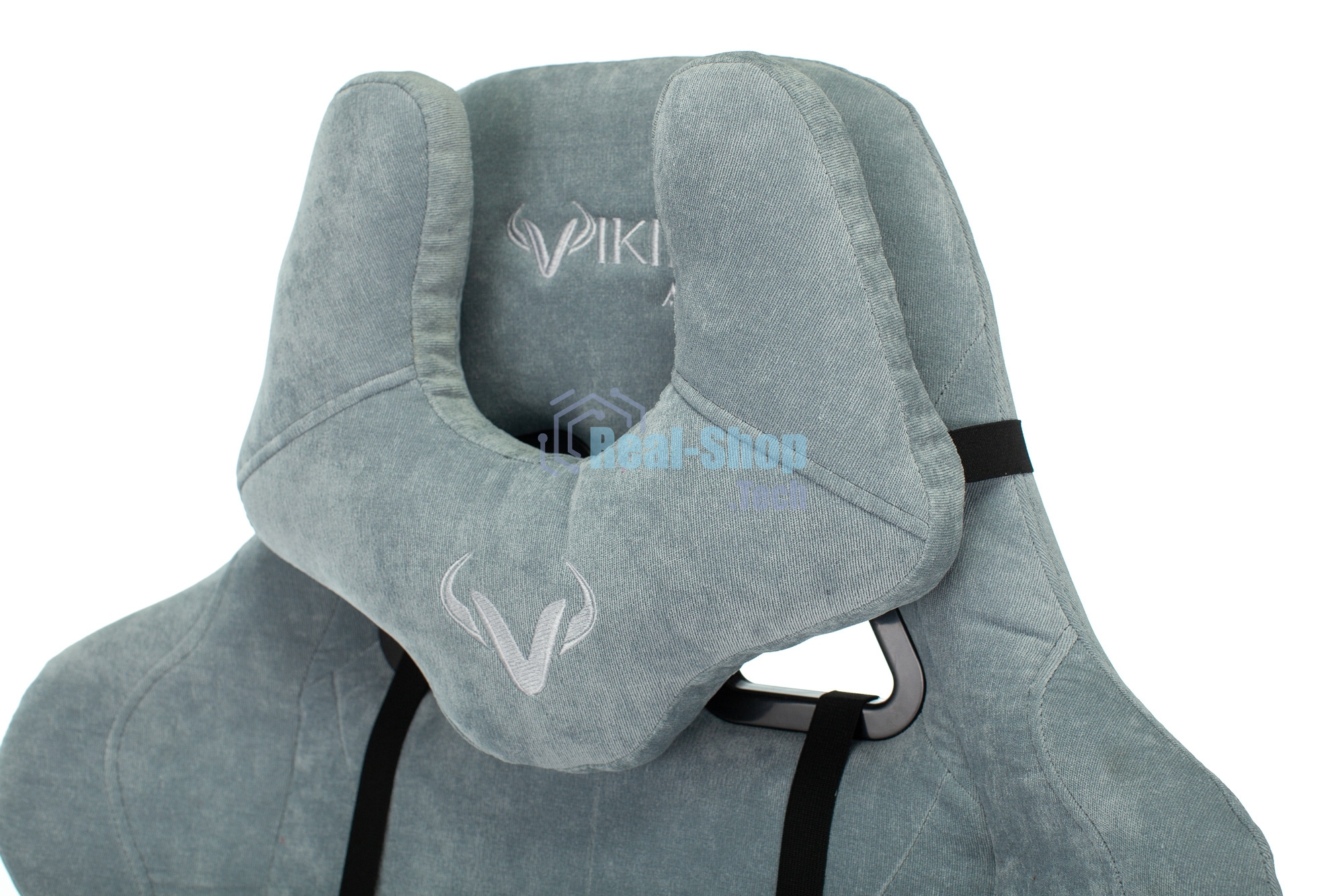Кресло игровое Бюрократ VIKING KNIGHT LT28 FABRIC серо-голубой крестовина металл/пластик